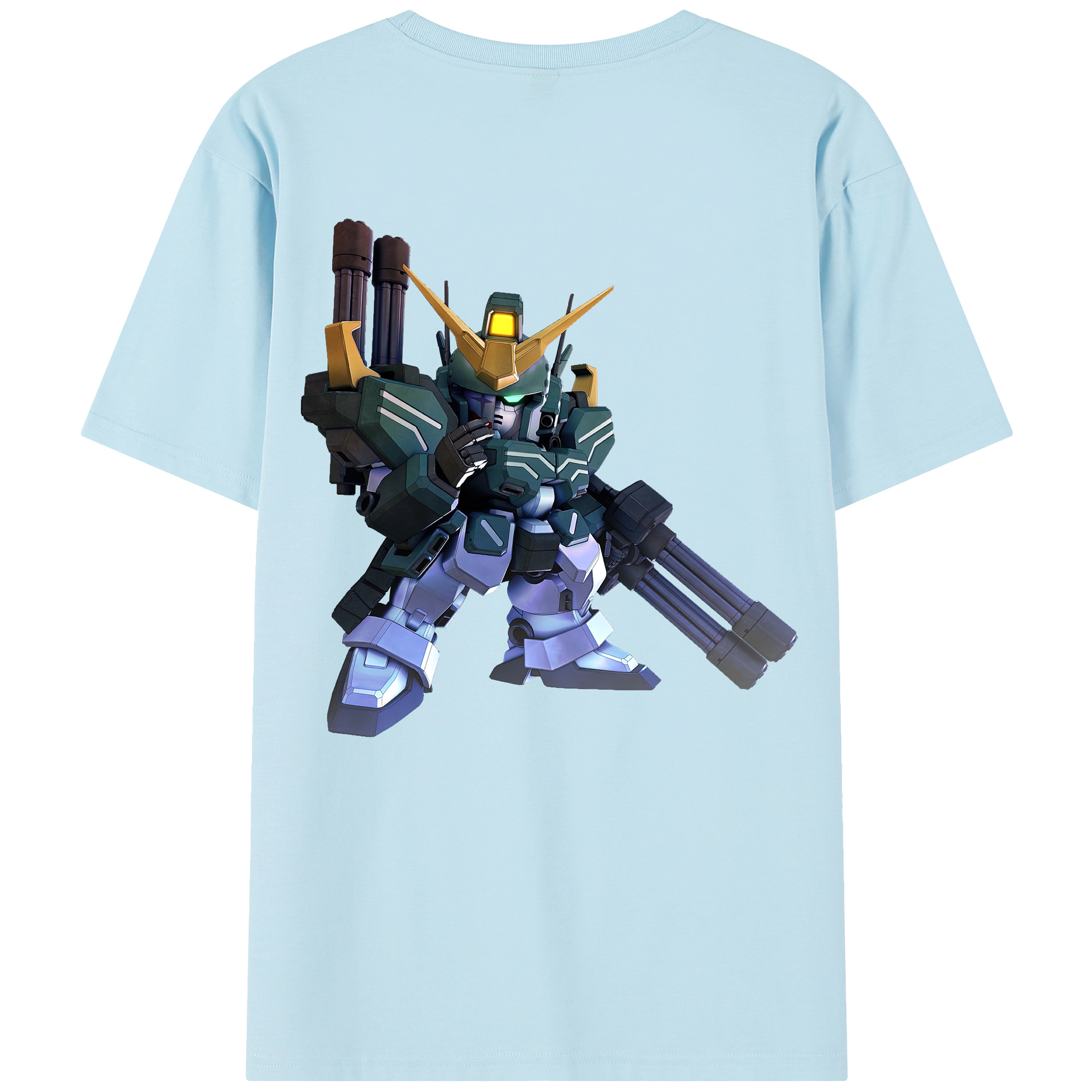 （画像用） 機動戦士ガンダム Mobile Suit Gundam 綿100％半袖Tシャツ（背面プリント）